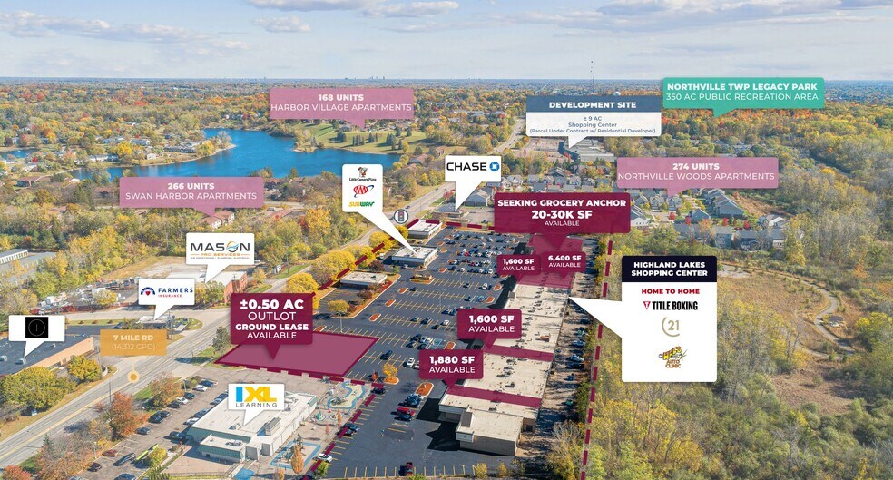 More Photos Of 42937-43291 7 Mile Rd, Northville Freestanding For Lease