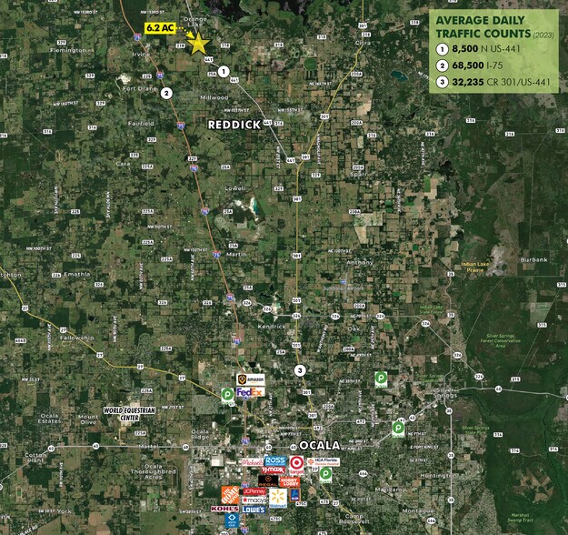 More Photos Of 18080 US-441 Hwy, Reddick Land For Sale