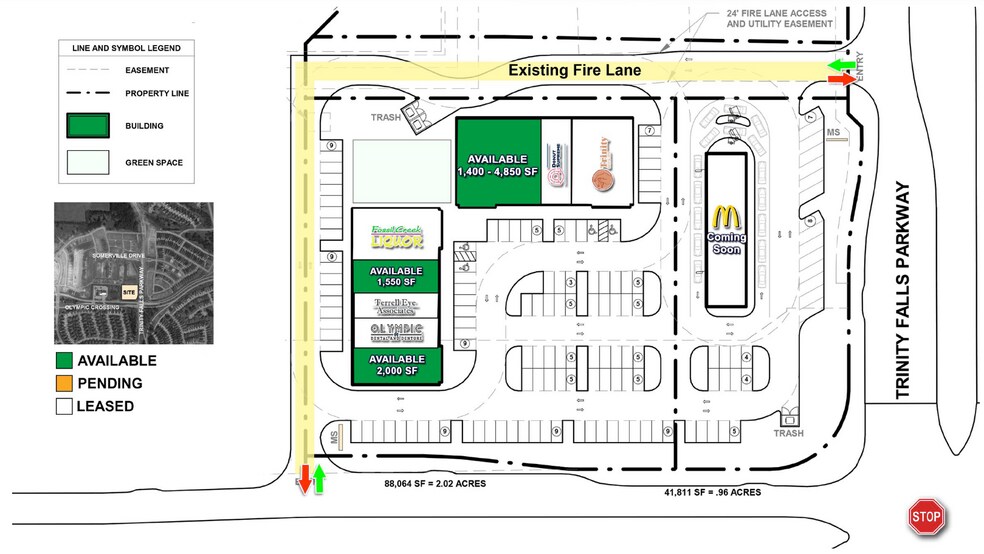 More Photos Of NWQ of Trinity Falls Pkwy & Olympic Crossing, McKinney Freestanding For Lease