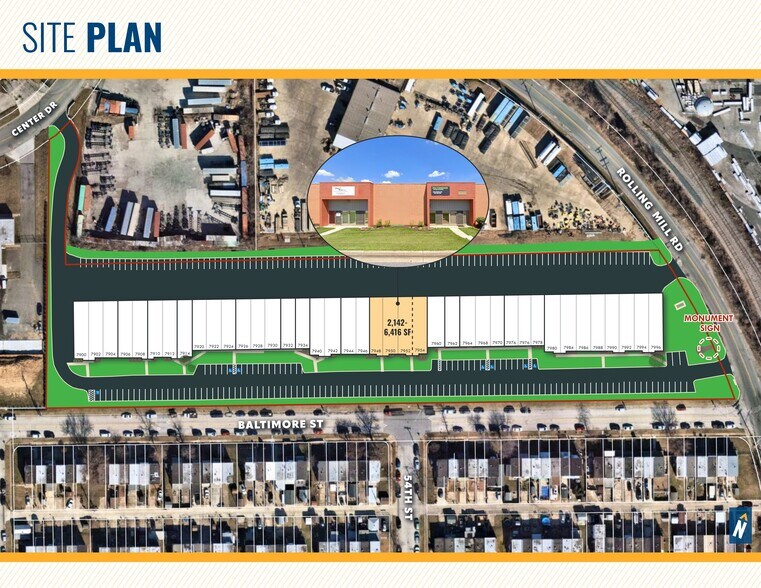 More Photos Of 7900-7996 E Baltimore St, Baltimore Flex For Lease