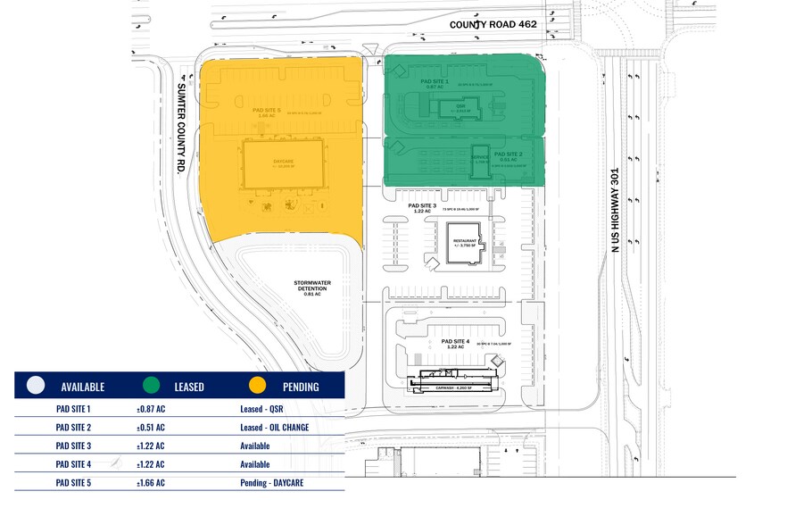 Primary Photo Of US 301 & CR 462, Wildwood Land For Sale