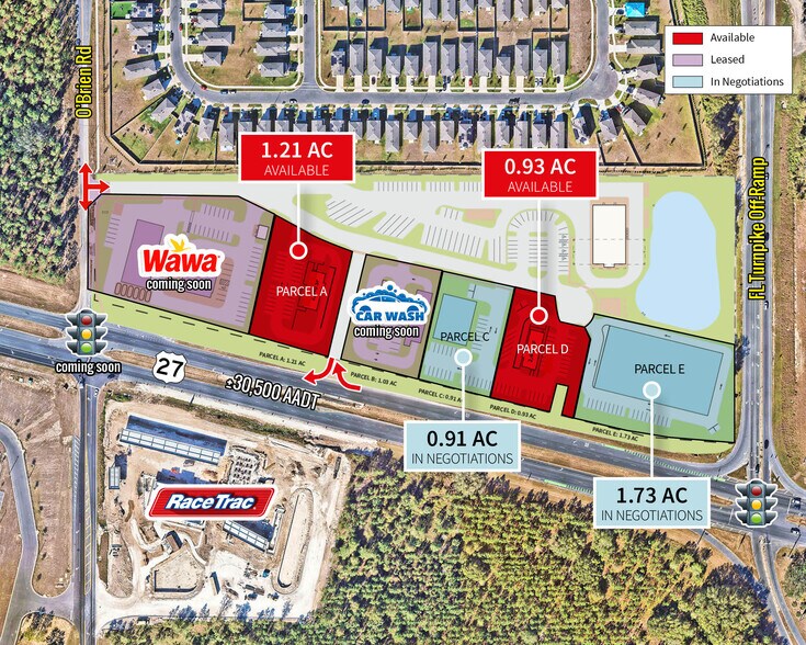 Primary Photo Of US Hwy 27 & O'Brien Road, Groveland Land For Lease