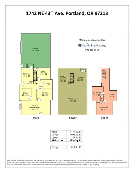More Photos Of 1742 NE 43rd Ave, Portland Office Residential For Sale