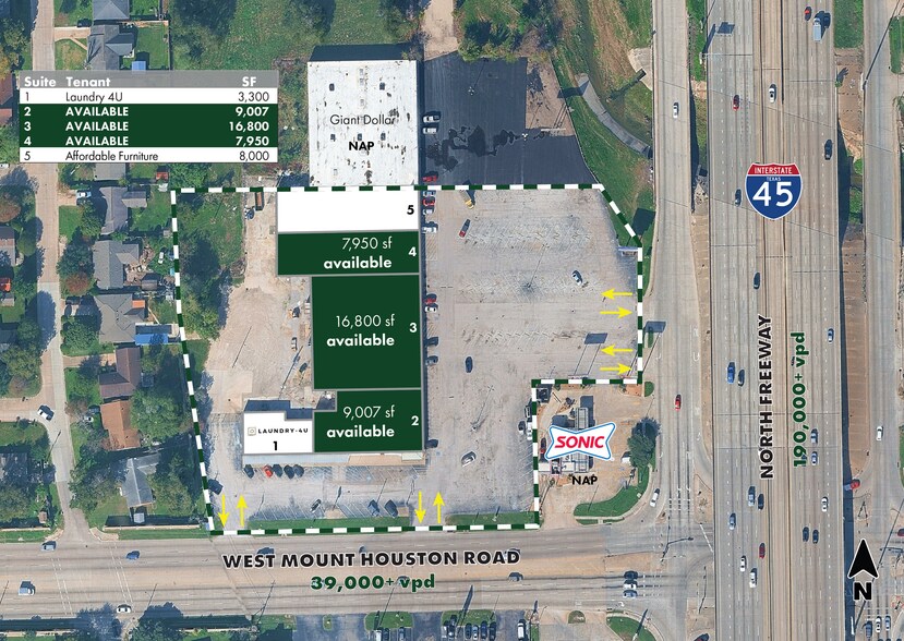 More Photos Of 9411 North Fwy, Houston Unknown For Lease