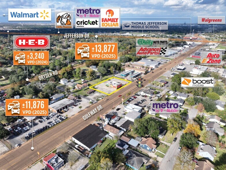 Primary Photo Of 4049 Gulfway Dr, Port Arthur Fast Food For Sale