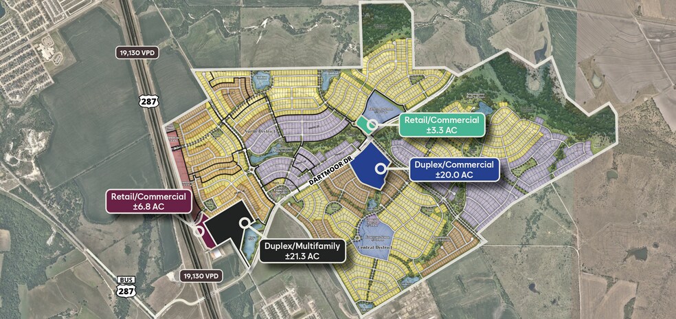 Primary Photo Of Hwy 287 & Dartmoor Dr, Waxahachie Land For Sale