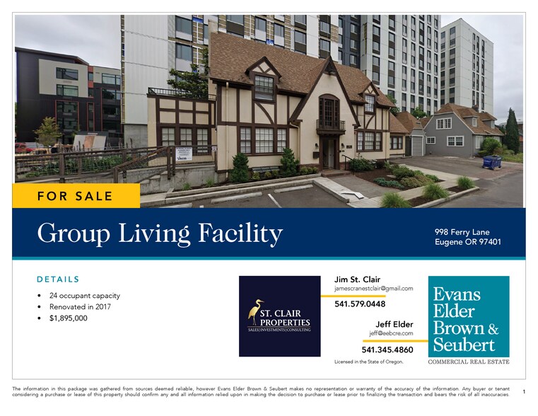 More Photos Of 998 Ferry Ln, Eugene Apartments For Sale