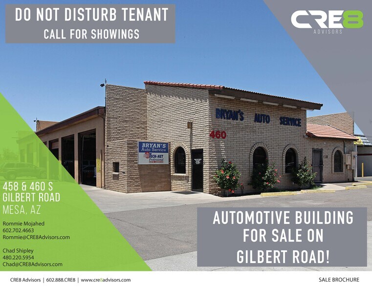 Primary Photo Of 458-460 S Gilbert Rd, Mesa Auto Repair For Sale