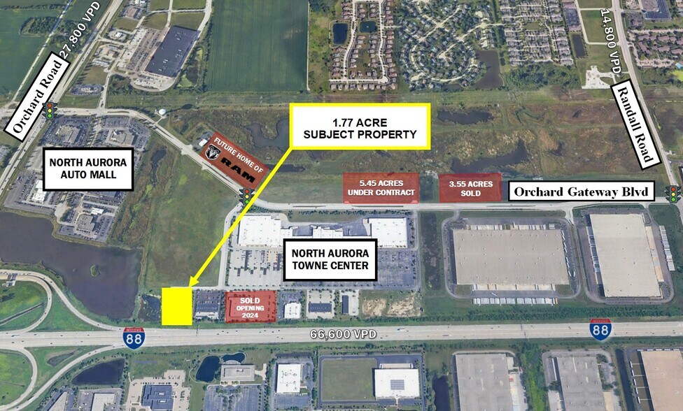 Primary Photo Of Lot 13 Towne Center Drive, North Aurora Land For Sale