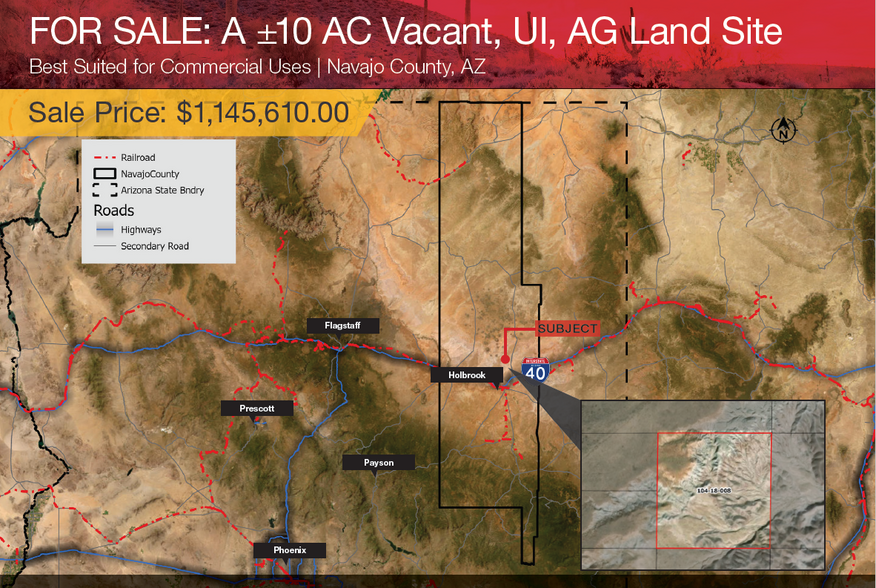 Primary Photo Of ±10 AC Vacant Land Navajo County, AZ, Hereford Land For Sale