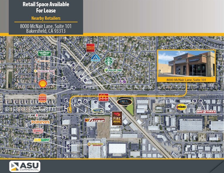 More Photos Of 8000 Mcnair Ln, Bakersfield Storefront Retail Office For Lease