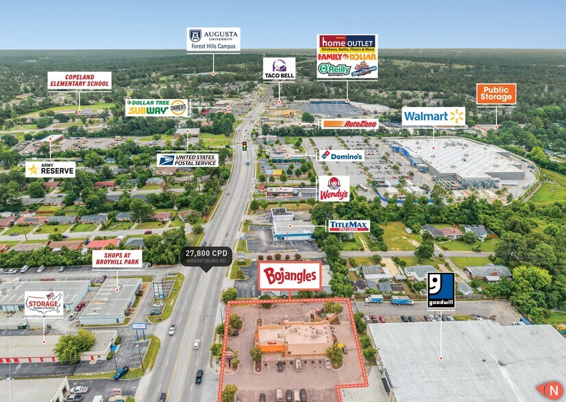 More Photos Of 3360 Wrightsboro Rd, Augusta Fast Food For Sale
