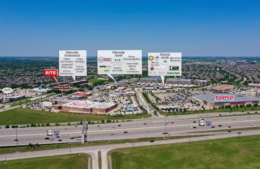 More Photos Of Nwc Of University Blvd @ Telfair Ave., Sugar Land Land For Lease
