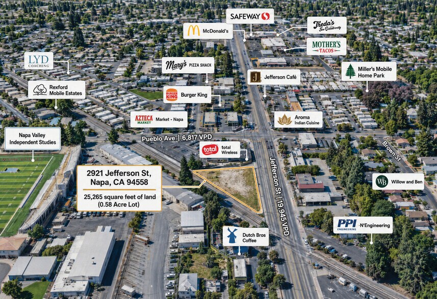 More Photos Of 2921 Jefferson St, Napa Land For Lease