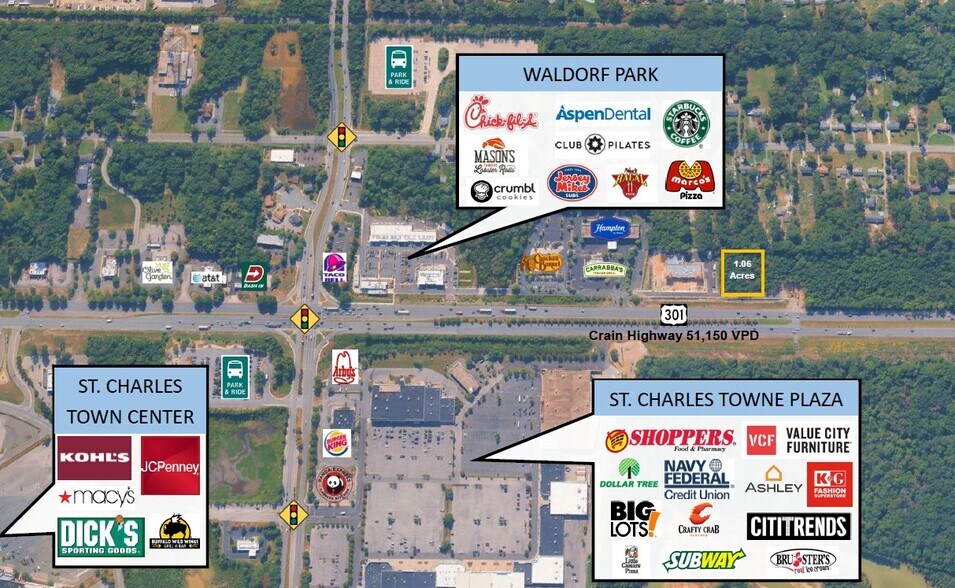 More Photos Of 3840 Crain Hwy, Waldorf Land For Lease