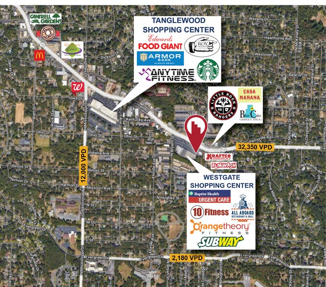 More Photos Of 6805-6835 Cantrell Rd, Little Rock Unknown For Lease