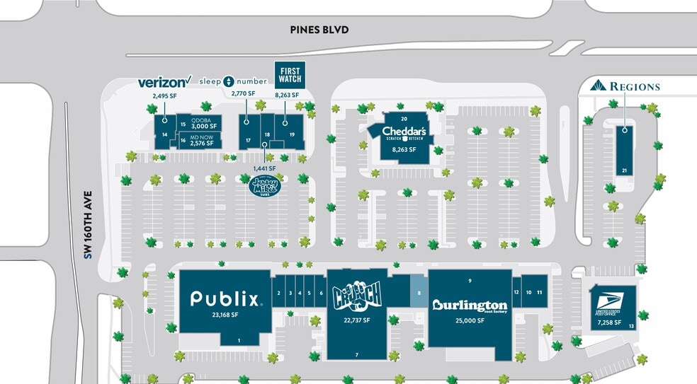 More Photos Of 16000 Pines Blvd, Pembroke Pines Unknown For Lease