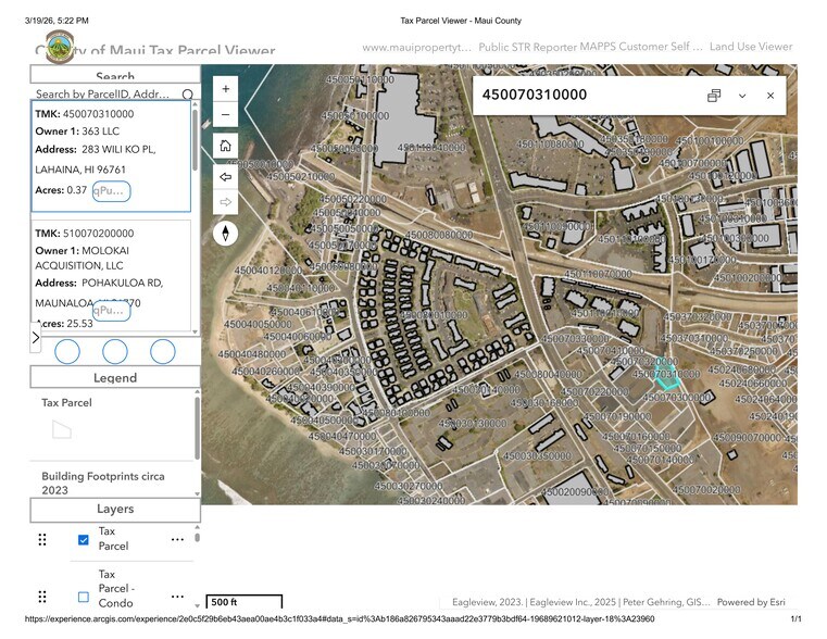 Primary Photo Of 283 Wili Ko Pl, Lahaina Land For Lease