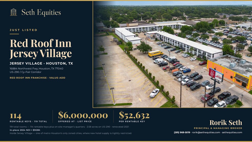 Primary Photo Of 16884 Northwest Fwy, Houston Hotel For Sale