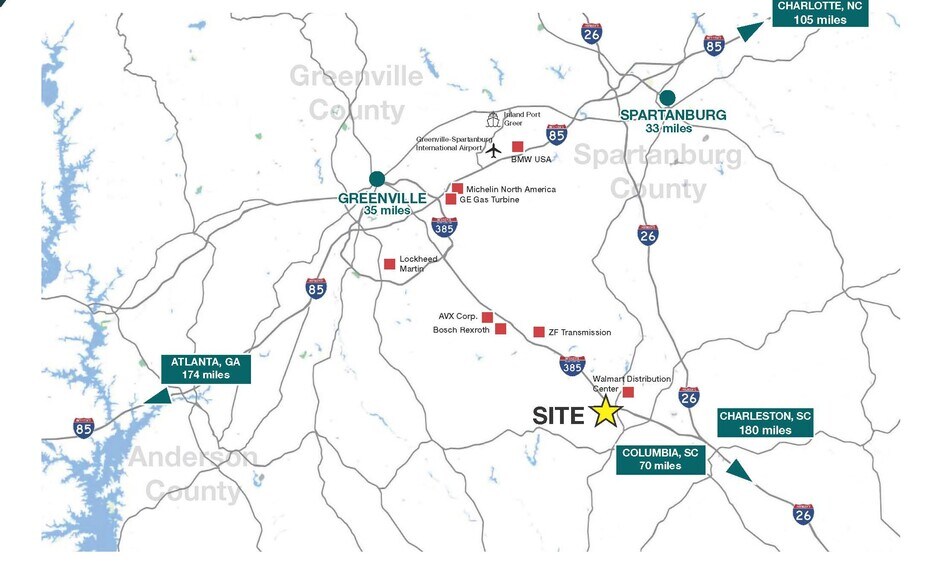 More Photos Of Hunter Industrial Park, Laurens Land For Sale