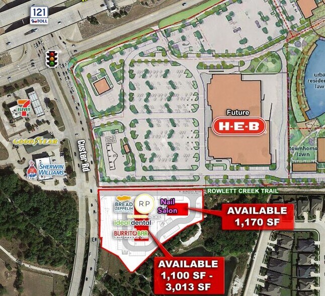 More Photos Of 00 Southeast Quadrant of Custer & 121, Allen Unknown For Lease