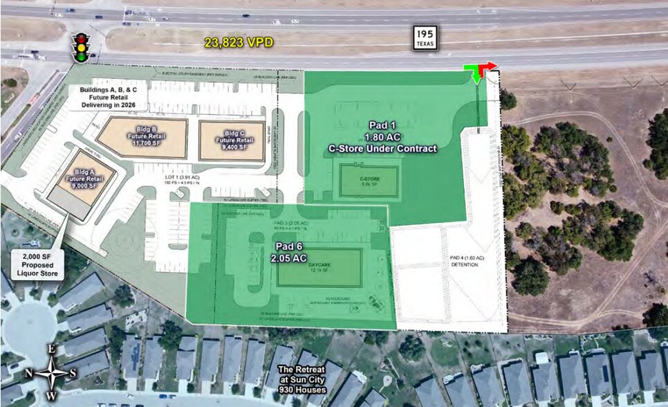 More Photos Of TX-195 & Sun City Blvd, Georgetown Land For Sale