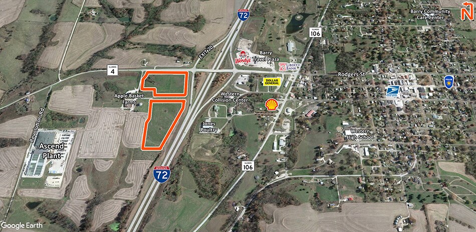 More Photos Of I-72 and Route 4, Barry Land For Sale