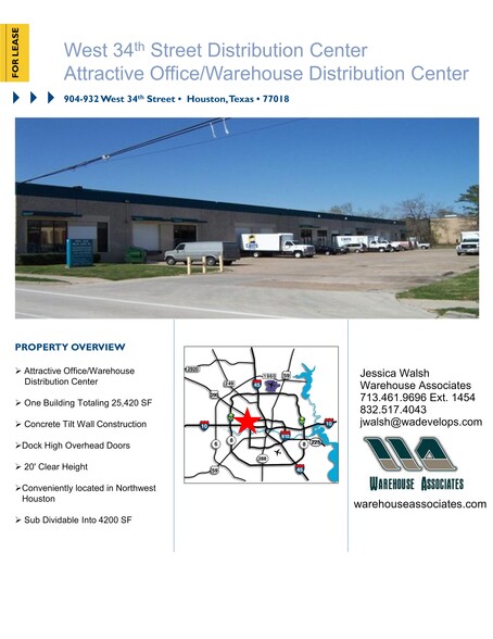 Primary Photo Of 904-932 W 34th St, Houston Warehouse For Lease