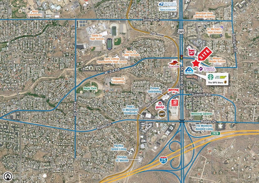 More Photos Of 3001 S Saint Francis Dr, Santa Fe Freestanding For Lease