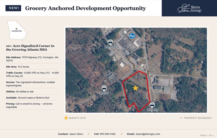 Primary Photo Of 7079 Highway 212, Covington Land For Lease