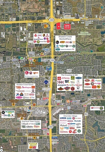 More Photos Of Beltway 8 & SH 288, Pearland Land For Sale