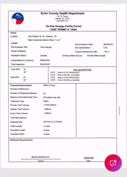 More Photos Of 16510 W Basin St, Odessa Warehouse For Lease