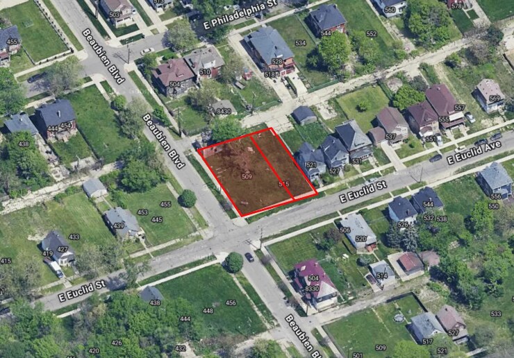 More Photos Of 515 Euclid St, Detroit Land For Sale