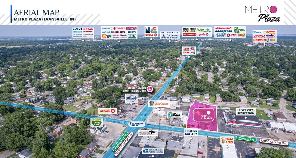 More Photos Of 1016 S Weinbach Ave, Evansville Storefront Retail Office For Sale