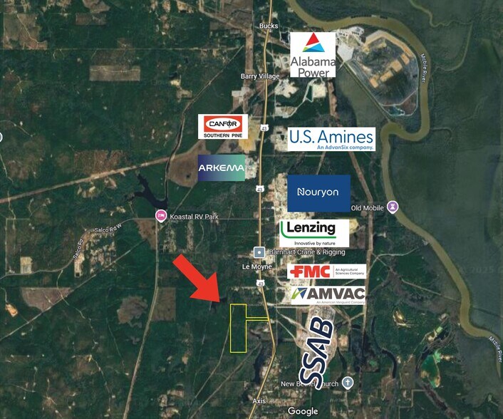 More Photos Of 0 Highway 43 N., Axis Land For Sale