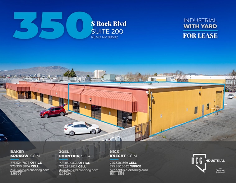 Primary Photo Of 350 S Rock Blvd, Reno Light Manufacturing For Lease