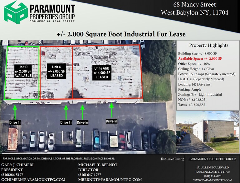 More Photos Of 68 Nancy St, West Babylon Industrial For Sale