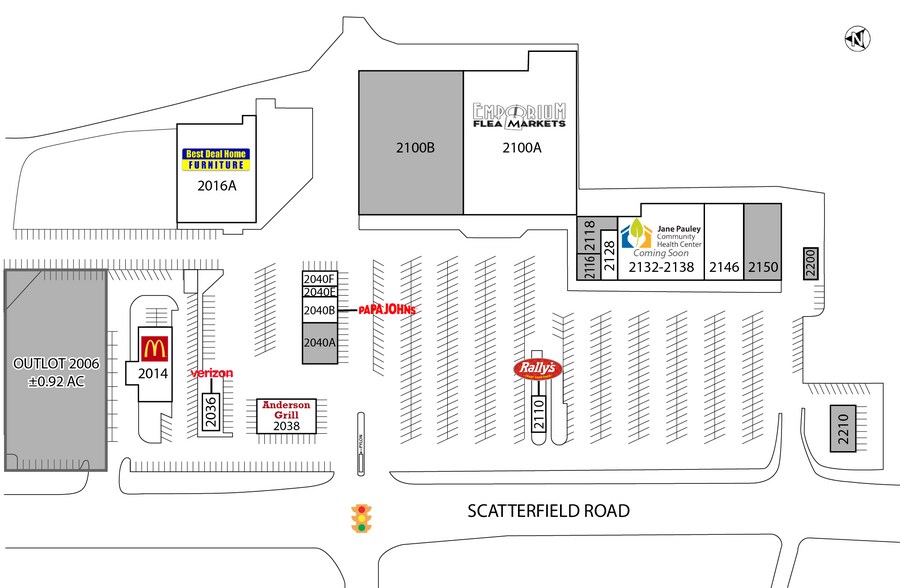 More Photos Of 1716-1914 S Scatterfield Rd, Anderson Unknown For Lease