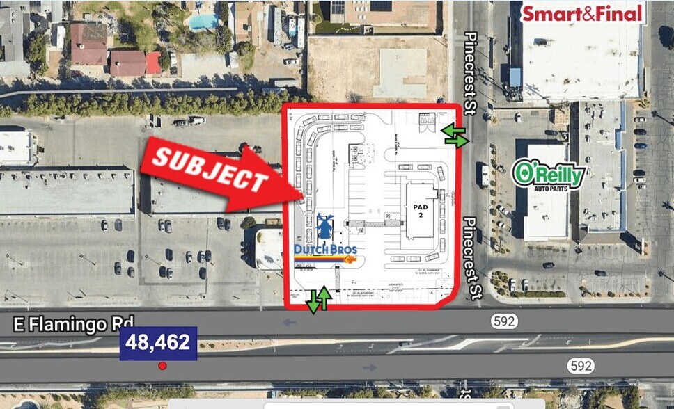 Primary Photo Of 3680 E Flamingo Rd, Las Vegas Land For Lease