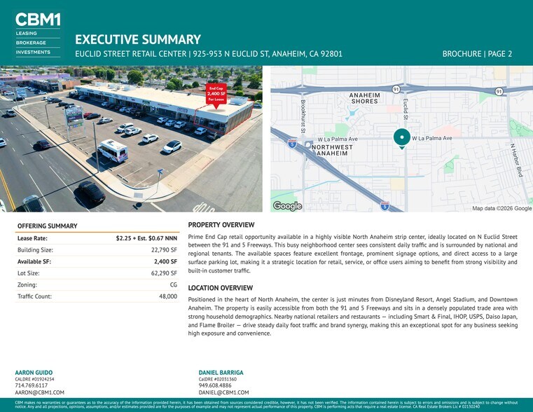 More Photos Of 939-953 N Euclid St, Anaheim Unknown For Lease