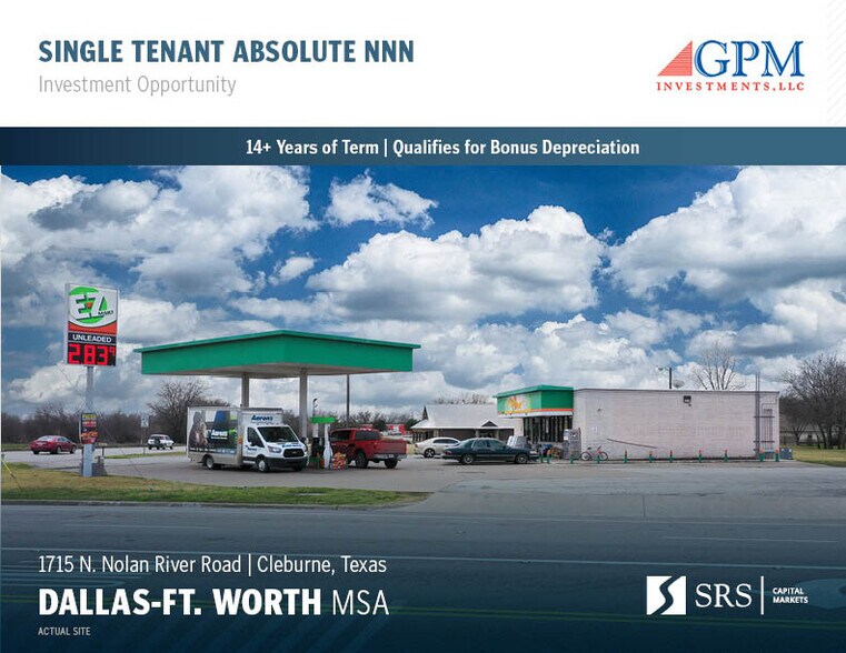 Primary Photo Of 1715 N Nolan River Rd, Cleburne Service Station For Sale