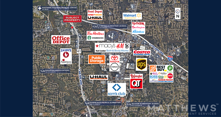 More Photos Of 6405-6419 Tara Blvd, Jonesboro Freestanding For Sale