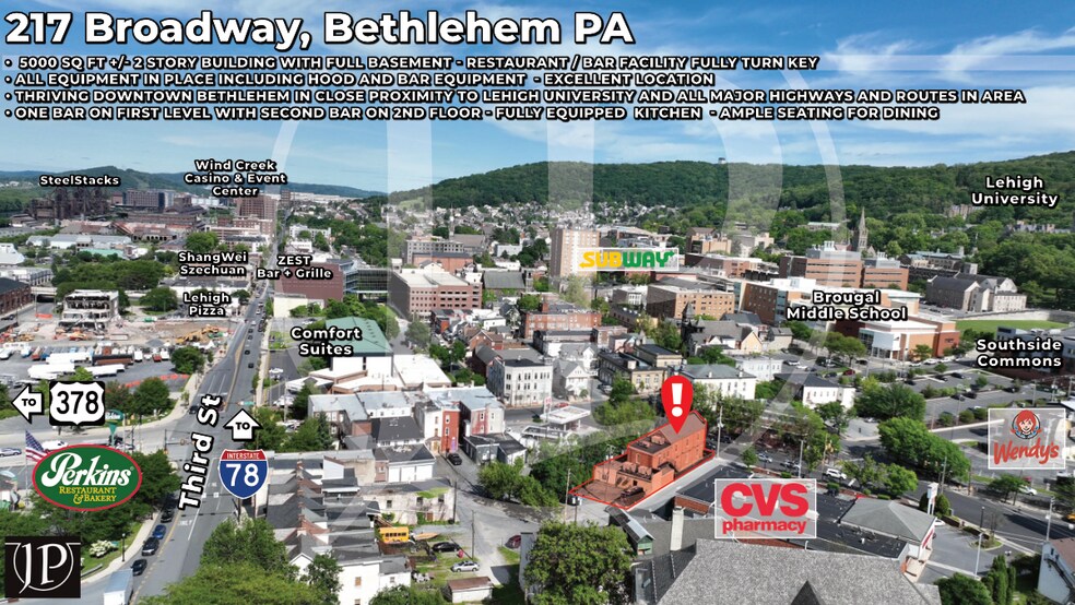 More Photos Of 217 Broadway, Bethlehem Restaurant For Lease