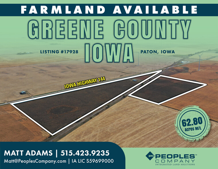 Primary Photo Of 00 Iowa Highway 144, Paton Land For Sale