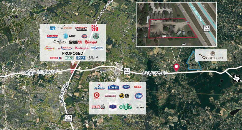 More Photos Of 32831 TX-249, Pinehurst Land For Lease