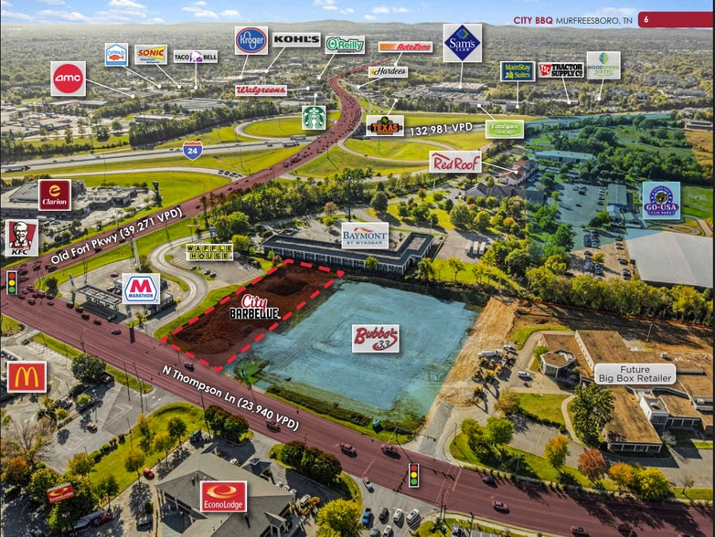 More Photos Of 115 N Thompson Ln, Murfreesboro General Retail For Sale