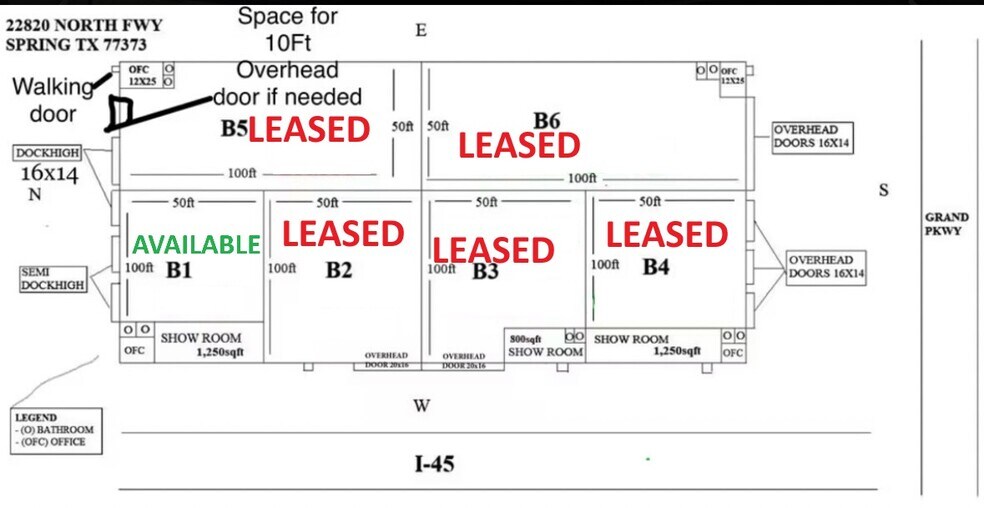 More Photos Of 22820 Interstate 45, Spring Unknown For Lease