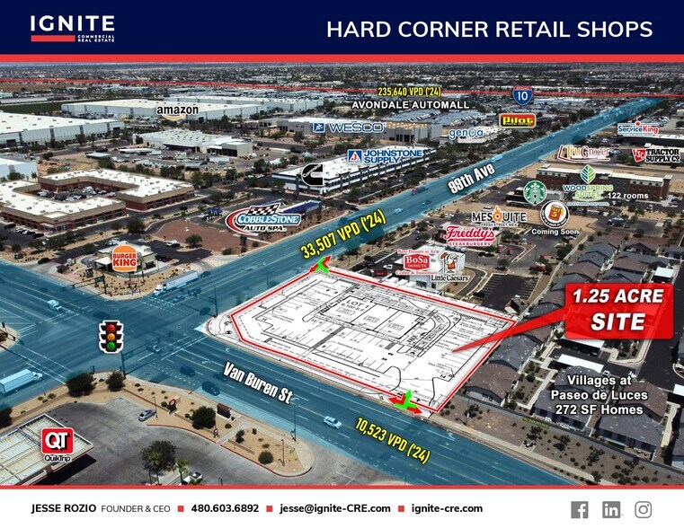 More Photos Of Hard Corner Pad Available, Tolleson Land For Lease