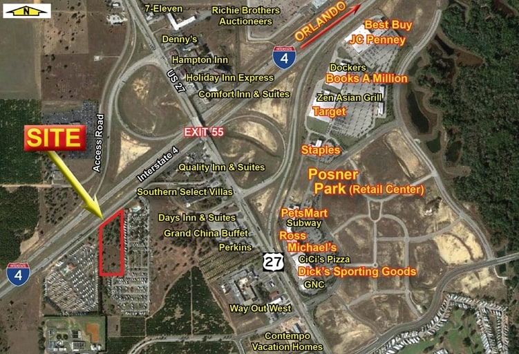 More Photos Of I-4 Frontage Road & US 27, Davenport Land For Sale