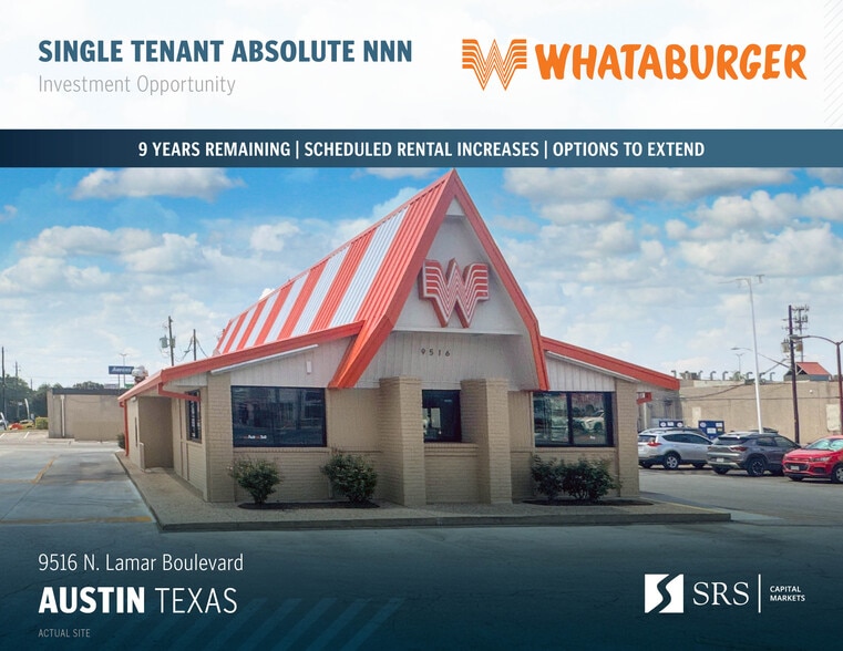 Primary Photo Of 9516 N Lamar Blvd, Austin Fast Food For Sale
